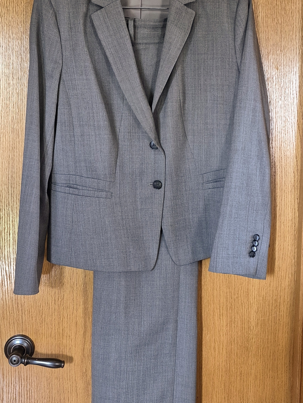 Ann Taylor Women's Brown Two-Piece Blazer and Pants Set